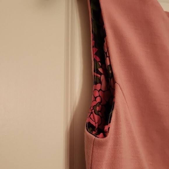 Lilly Pulitzer Pink Sheath Dress w/ Scallop Detail & Belt Size 4 - Picture 5 of 10